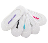 Skechers 5 Pack Non Terry Solid Liner Socks