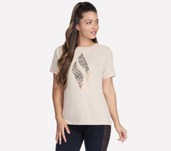 Skechers Diamond Cheetah Short Sleeve Tee