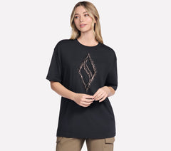 Skechers Gold Splatter Diamond Short Sleeve Tee