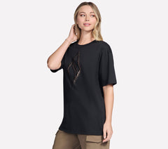 Skechers Gold Splatter Diamond Short Sleeve Tee