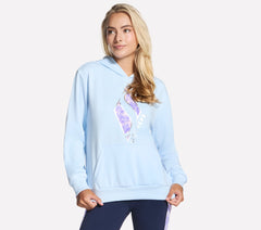Skechers Floral Diamond Pullover Hoodie