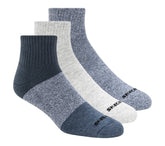 Skechers 3 Pack Men's Colorblock Quarter Socks
