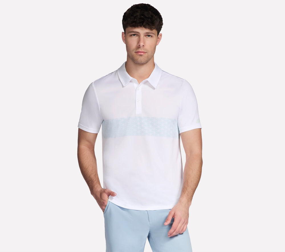 Skechers GO DRI Charge Palm Stripe Polo