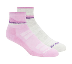 Skechers 2 Pack Women's Trail Quarter Socks