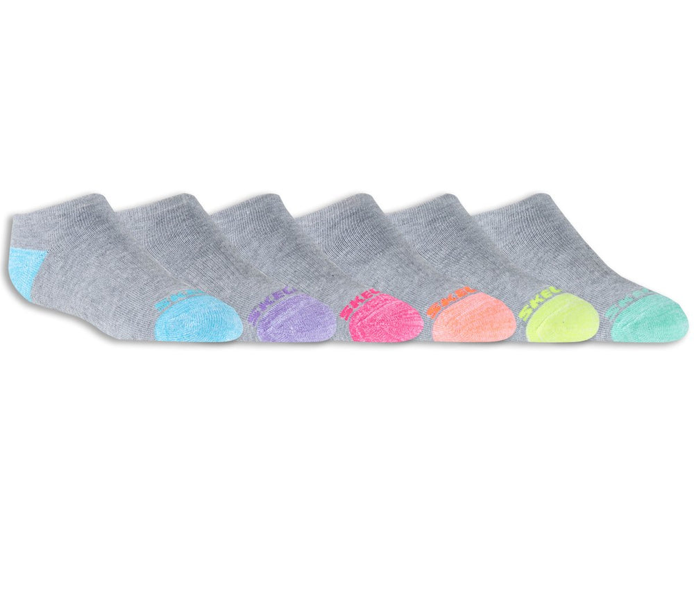 Skechers 6 Pack Low Cut Walking Socks