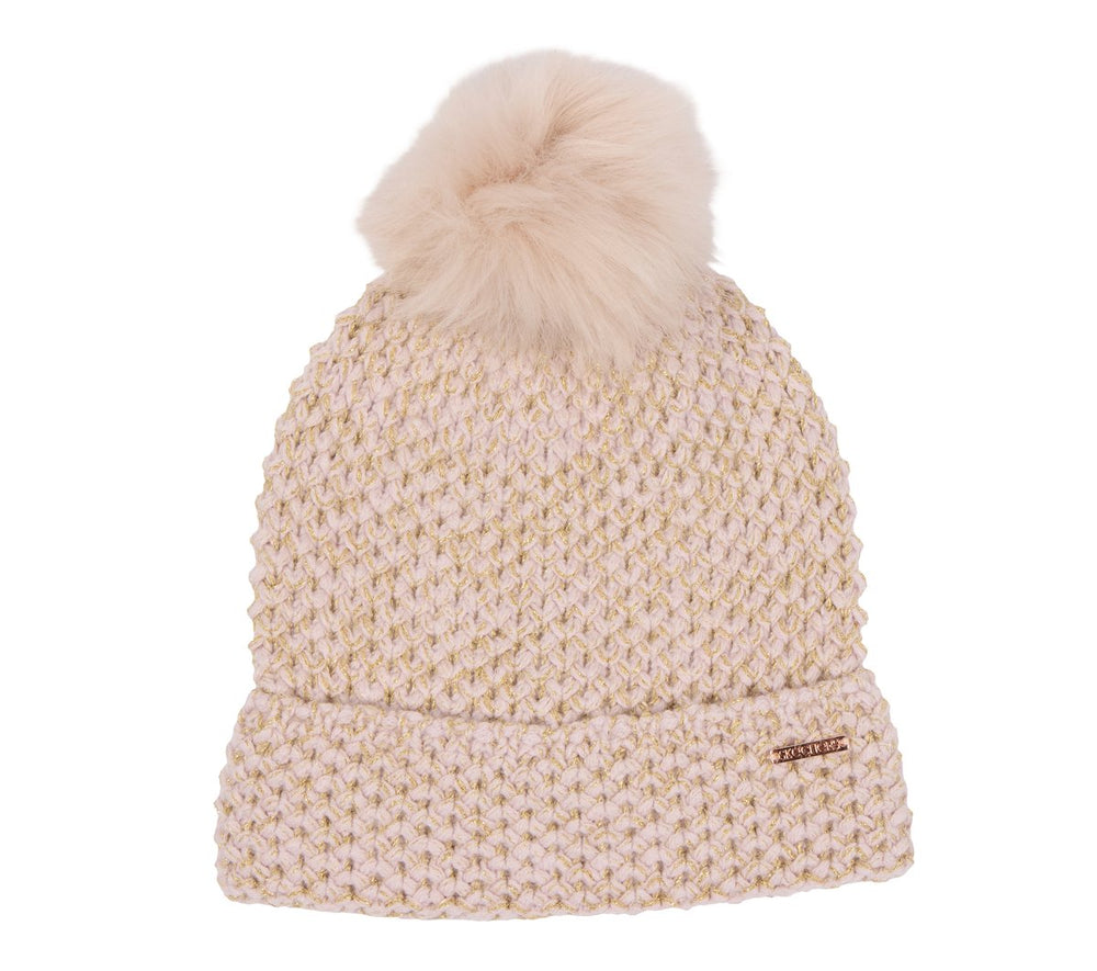 Skechers Textured Pom Beanie