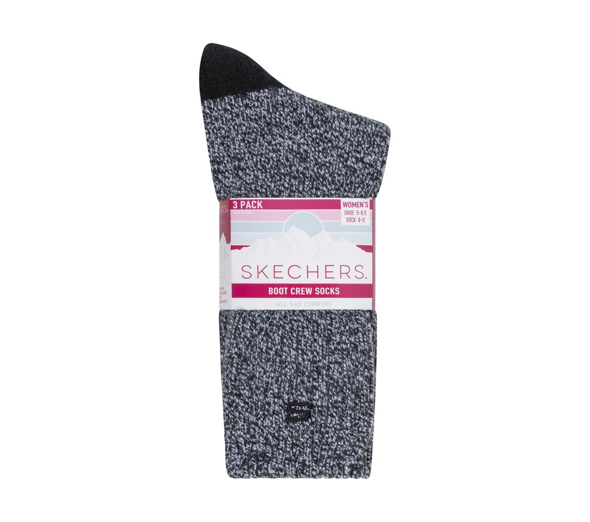 Skechers Super Soft Boot Crew Socks - 3 Pack