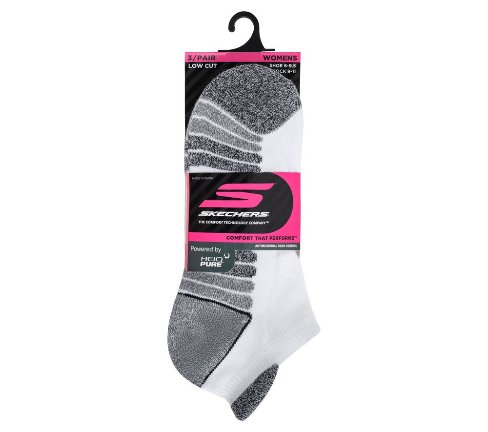 Skechers 3 Pack Women's Half Terry Low Cut Socks