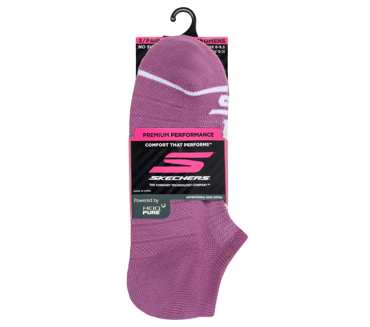 Skechers 3 Pack Women's No Show Premium Basic Socks