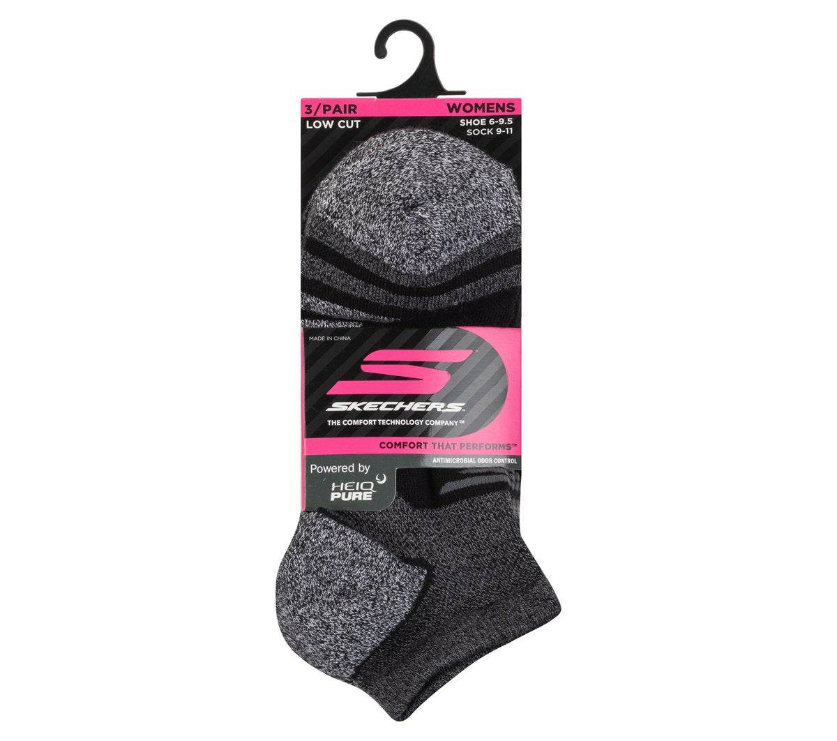 Skechers 3 Pack Women's Performance Low Cut Running Socks