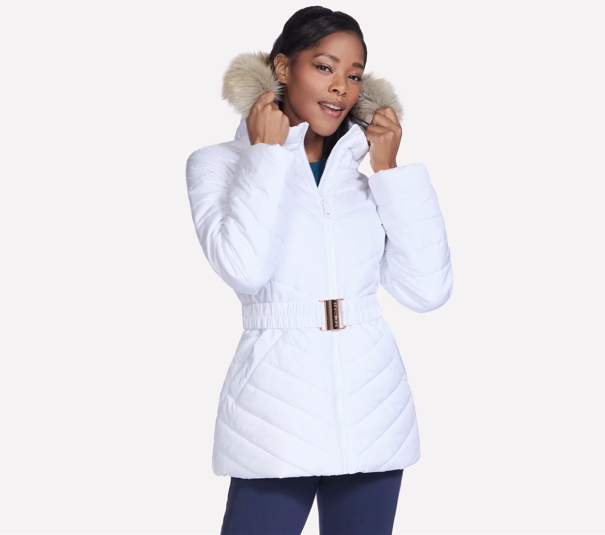 Skechers On-The-GO GO SHIELD Cozy Fit Belted Parka