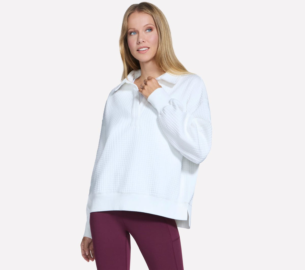 Skechers Downtown Cozy Fit Collared Long Sleeve