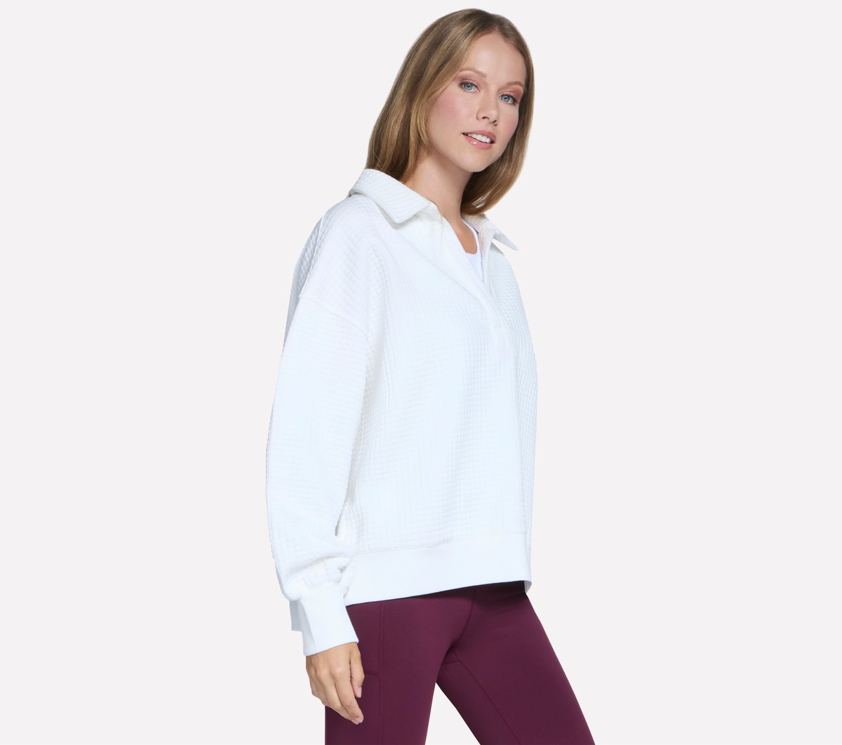 Skechers Downtown Cozy Fit Collared Long Sleeve