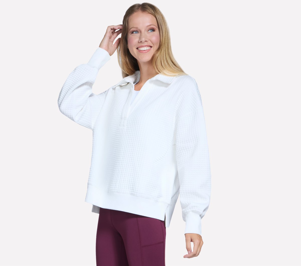 Skechers Downtown Cozy Fit Collared Long Sleeve