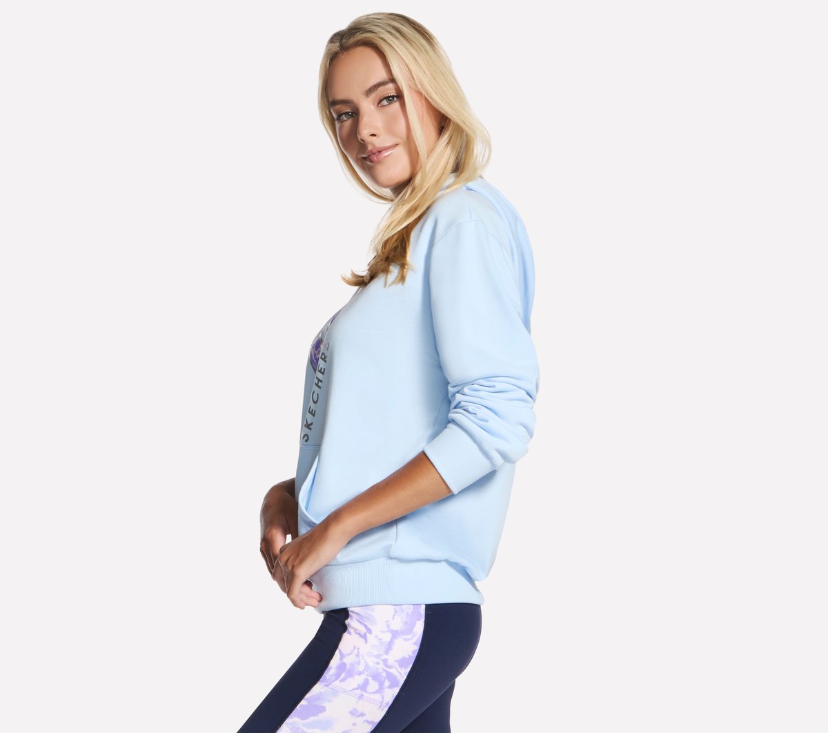Skechers Floral Diamond Pullover Hoodie