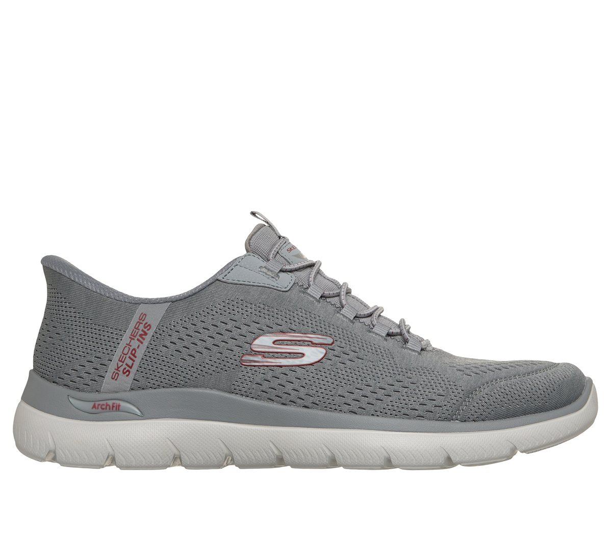 GRAY / RED,7.0,Extra Wide