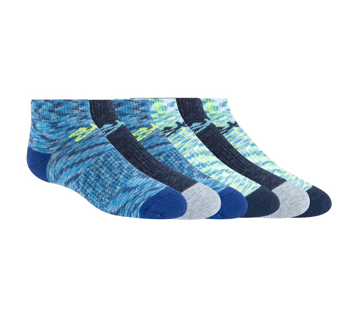 Skechers 6 Pack Space Dye Low Cut Socks