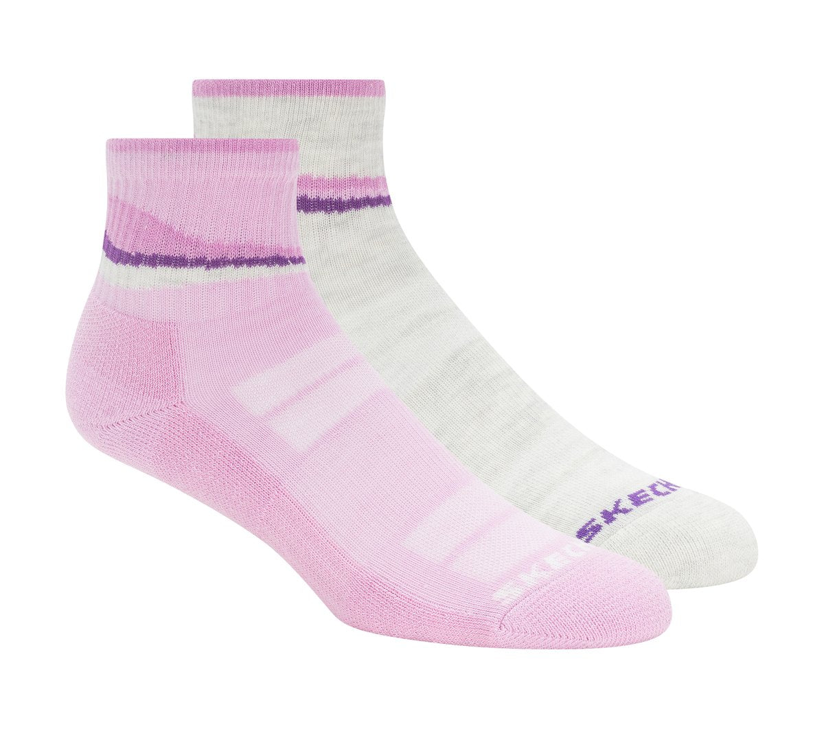 Skechers 2 Pack Women's Trail Quarter Socks