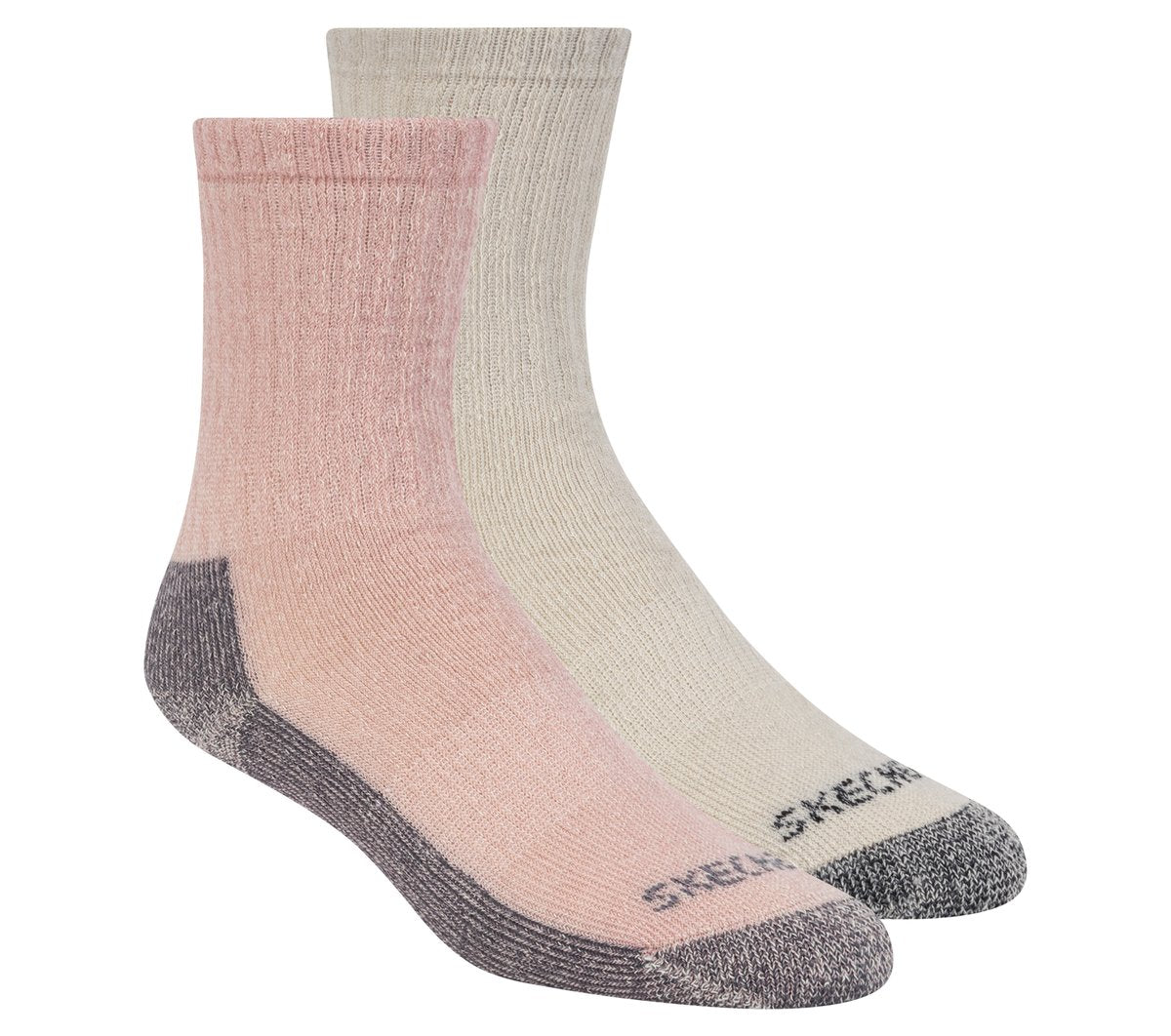 Skechers 2 Pack Women's Crew Wool Socks