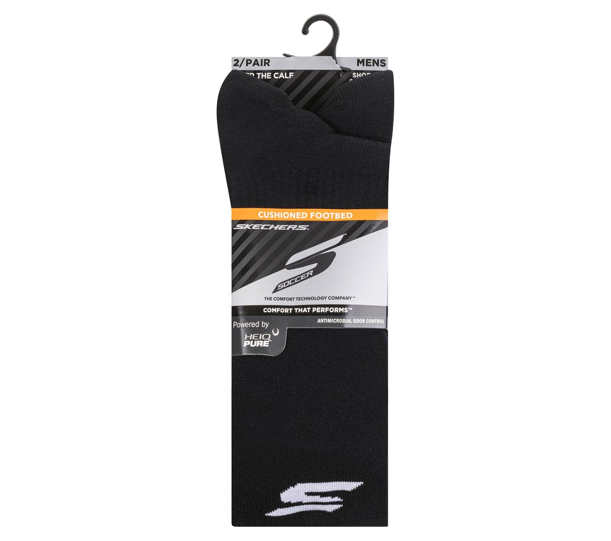 Skechers 2 Pack Men's Performance Soccer Over The Knee Socks