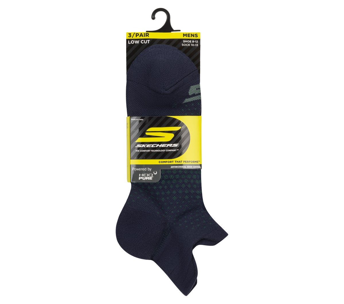Skechers 3 Pack Men's Low Cut Socks