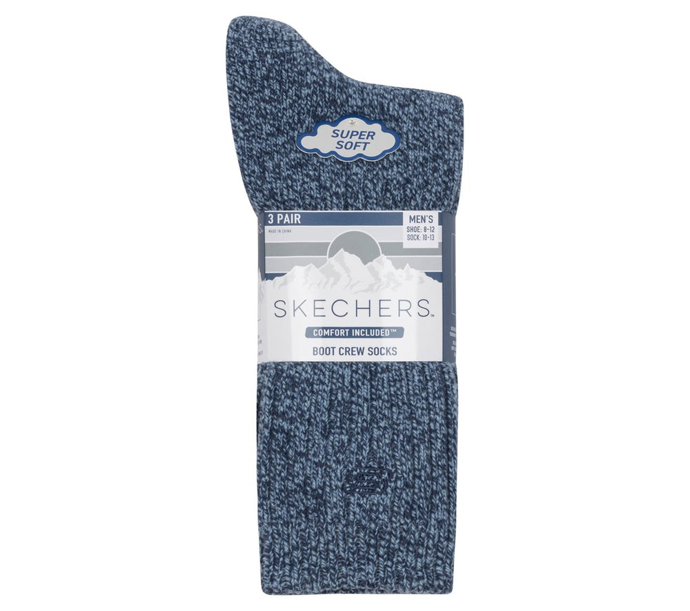 Skechers Super Soft Boot Crew Socks - 3 Pack