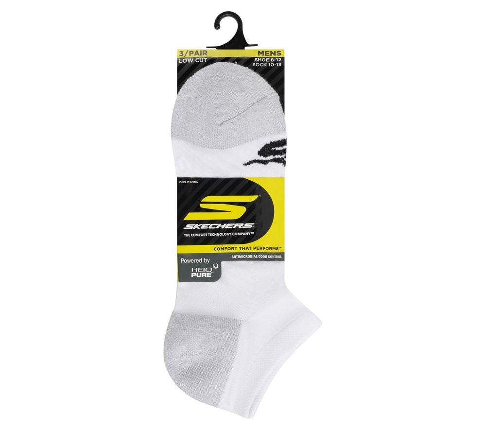 Skechers 3 Pack Men's Terry Low Cut Socks