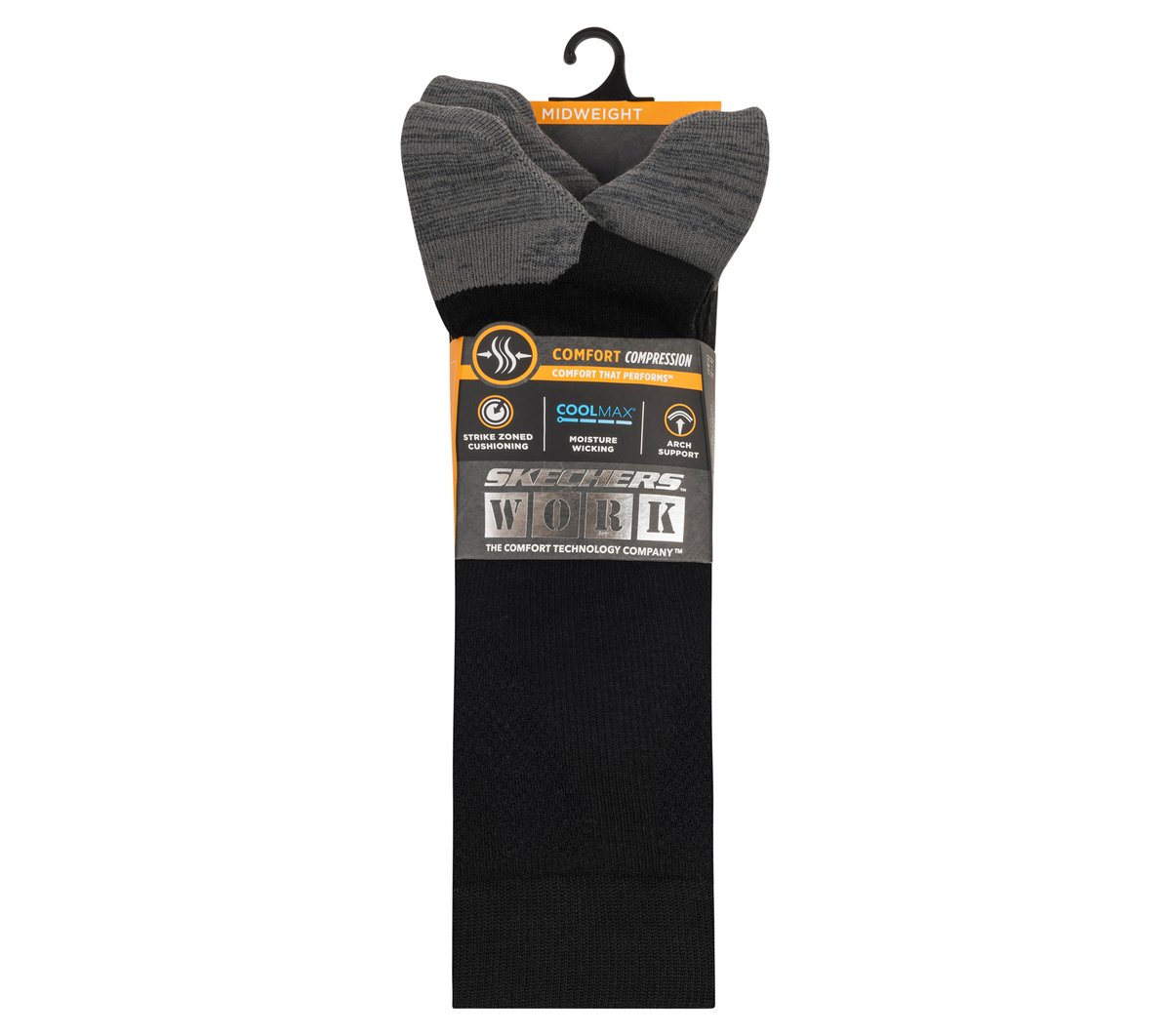 Skechers Work: 3 Pack Men's Over Calf Compression Socks