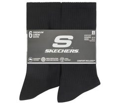 Skechers 6 Pack Large Core Crew Socks