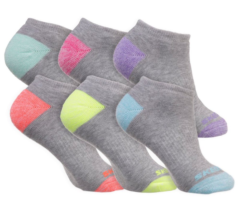 Skechers 6 Pack Low Cut Walking Socks