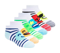 Skechers Lowcut Emoticon Socks - 6 Pack