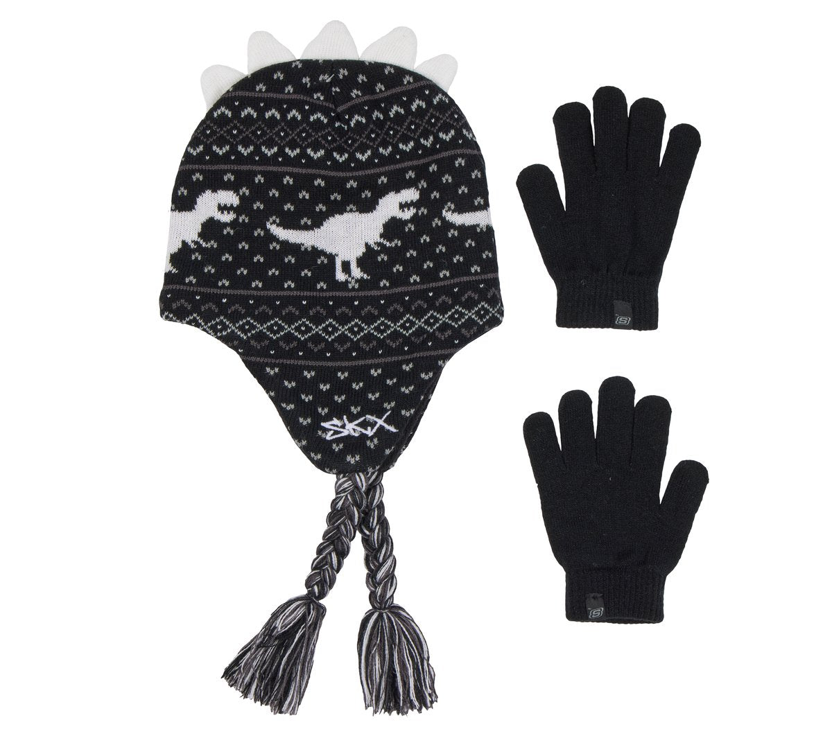 Skechers Glow In The Dark Dino Hat Set