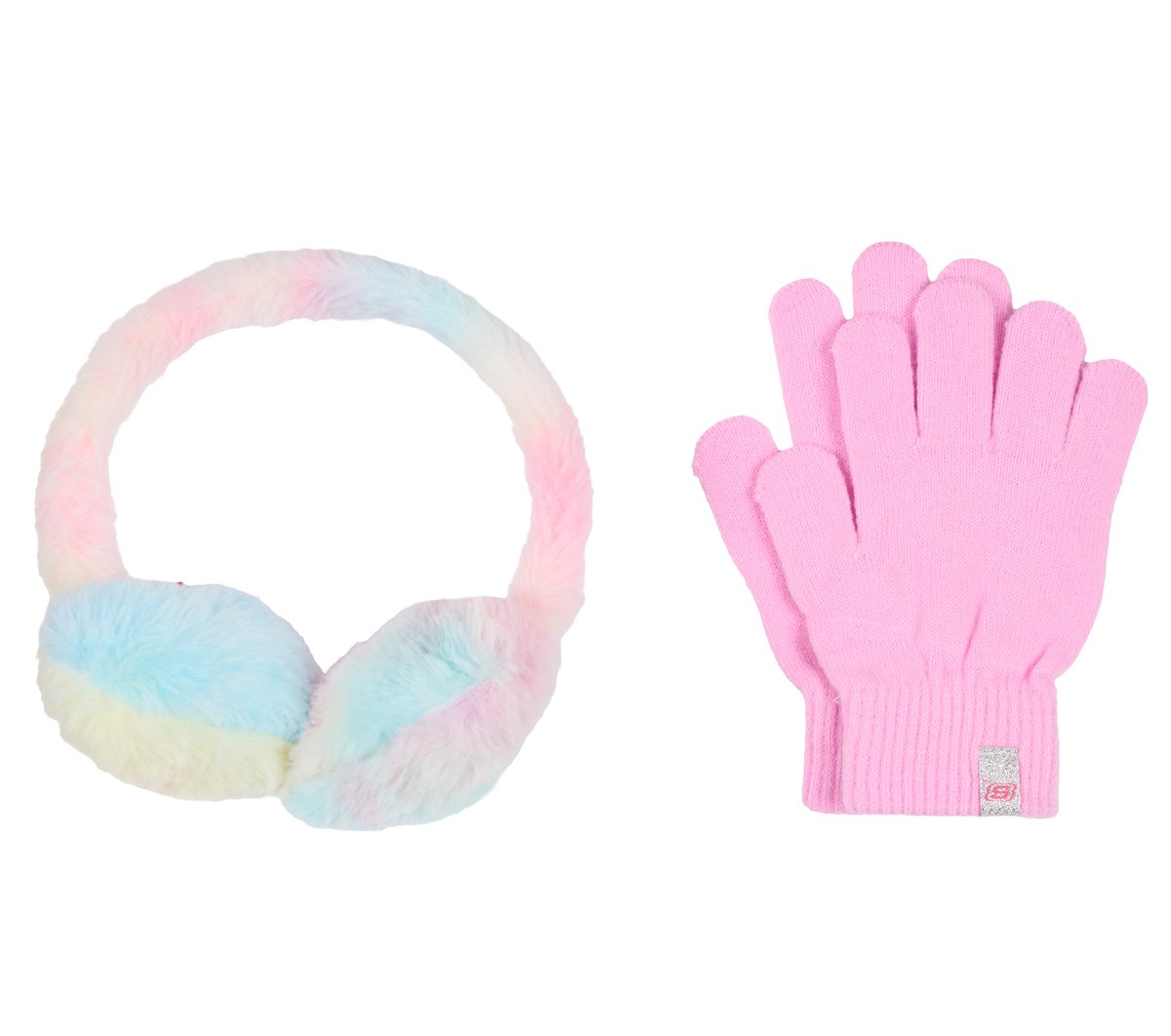 Skechers Tie Dye Heart Earmuff and Glove Set