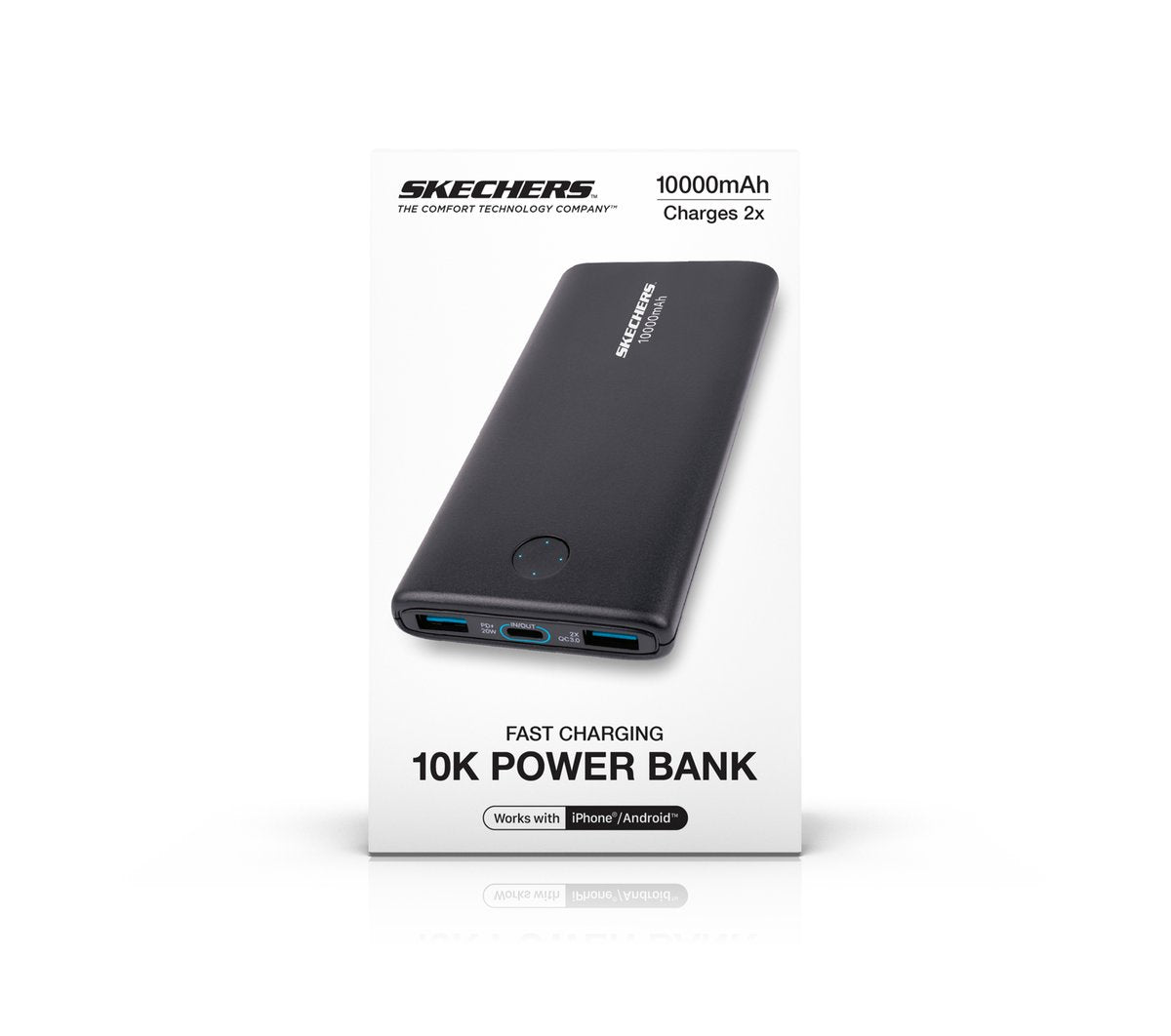 Skechers 10k 20W USB-C Portable Power Bank Charger