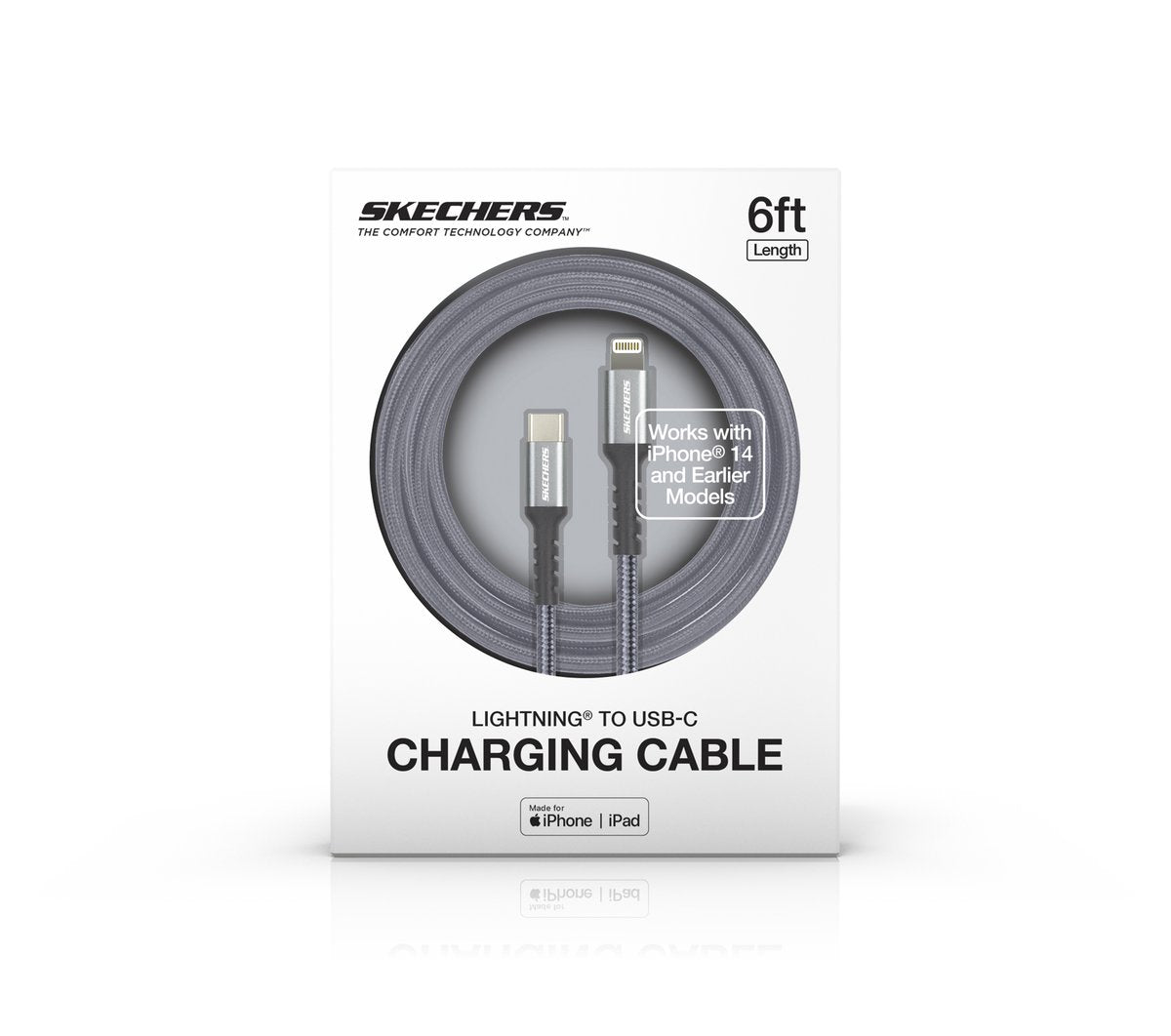 Skechers Lightning to USB-C Charging Cable