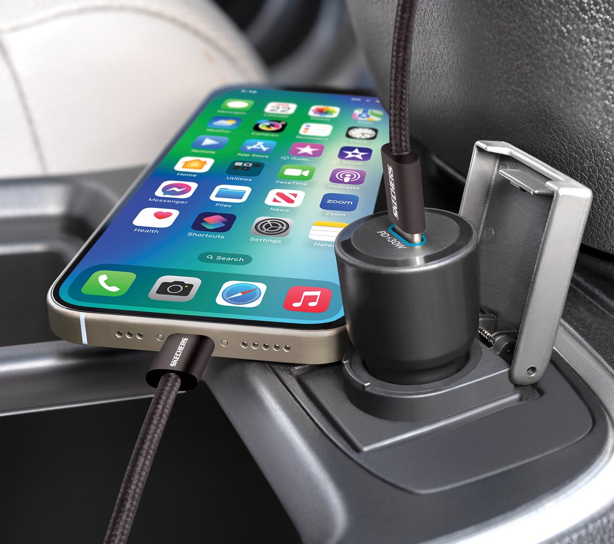 Skechers 30W USB-C Car Charging Kit